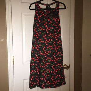Morbid Threads cherry dress. Halter. Xl rockabilly